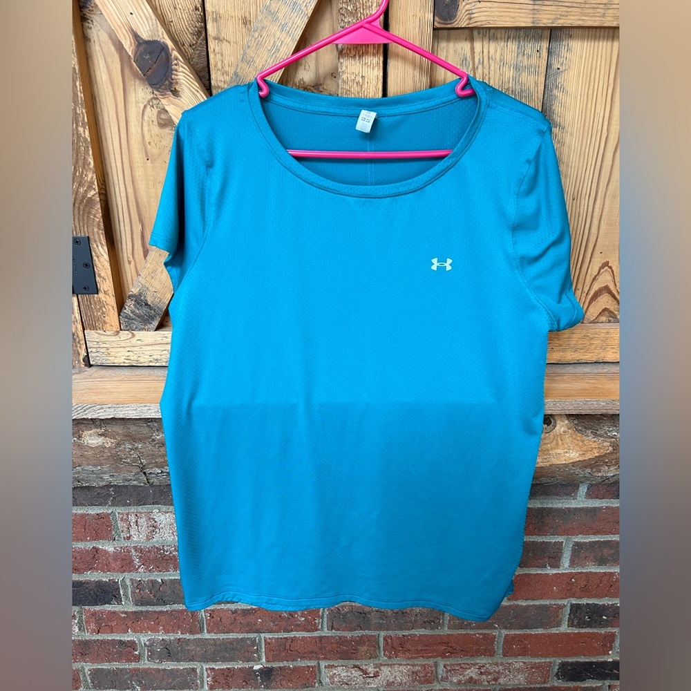 Under Armour Women's Short Sleeve Performance Tee - Teal Blue